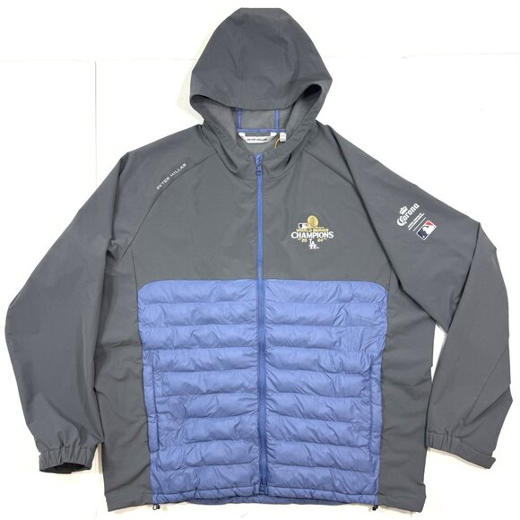 Peter Millar Mens All Course Jacket Sz 2XL MLB LA Dodgers World Series Baseball - Picture 1 of 14